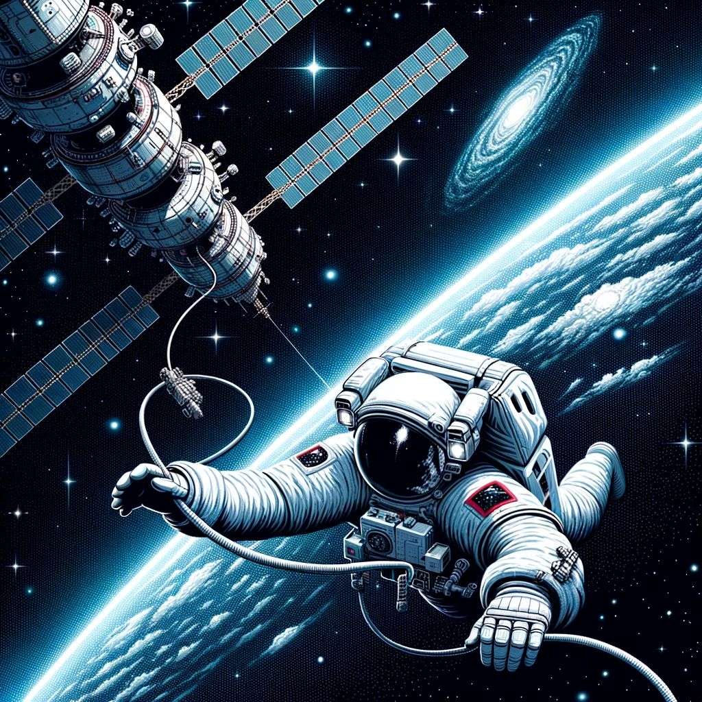 an astronaut, brand mark